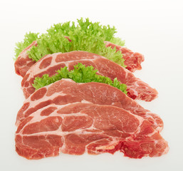 Nackenkotelett Schwein Fleisch