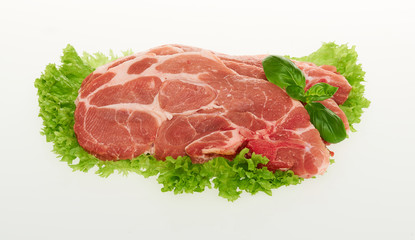 Nackenkotelett Schwein Fleisch