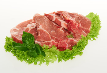 Nackenkotelett Schwein Fleisch