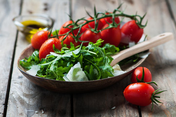 Concept of healthy italian food