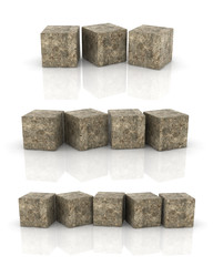 cement cubes