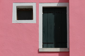 colorful houses of the island of burano near Venice in Italy