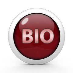 Bio circular icon on white background