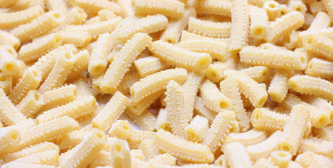 Yellow egg noodles made from an Italian housewife