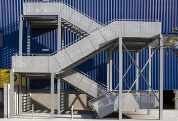 Fire escape stairs