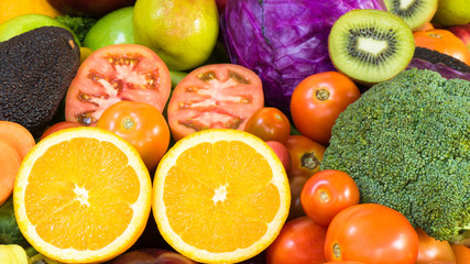 Fruits and vegetables for healthy