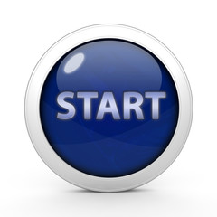 start circular icon on white background