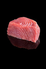 Fresh tuna steak.