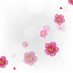 Fototapeta na wymiar Pastel Flowers Wallpaper