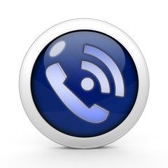 calls circular icon on white background