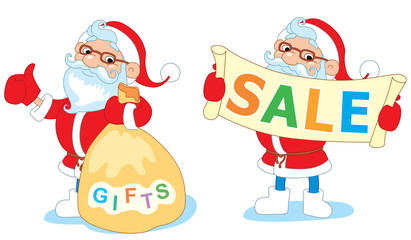 Santa Claus with gifts