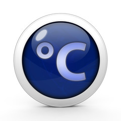 Celsius circular icon on white background