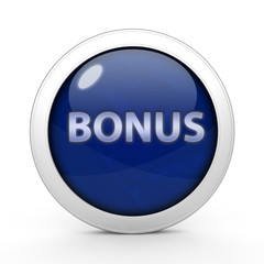 Bonus circular icon on white background