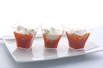 Trio St jacques , tomates