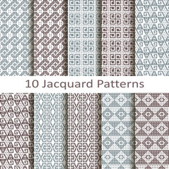 set of ten jacquard patterns - 74847212