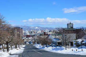 Nijukkenzaka in the city of Hakodate, Hokkaido