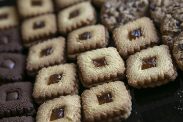cookie cocoa and jam