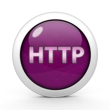 http circular icon on white background