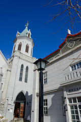 Motomachi Catholic Church in Hakodate, Hokkaido