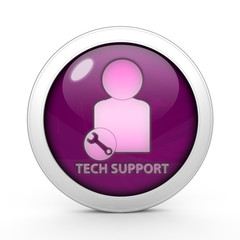 Support circular icon on white background