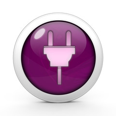 power circular icon on white background