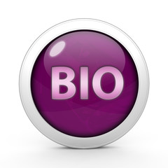 Bio circular icon on white background