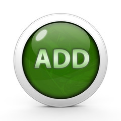 add circular icon on white background