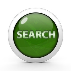 search circular icon on white background