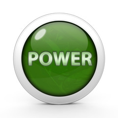 power circular icon on white background