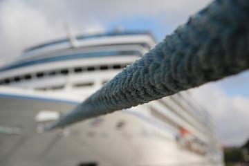 cruise ship at the pier - 74853204