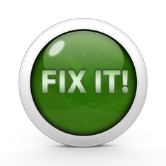 Fix it circular icon on white background