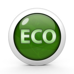 eco circular icon on white background