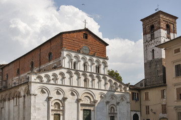 Santa Maria Forisportam Church in Lucca, Italy