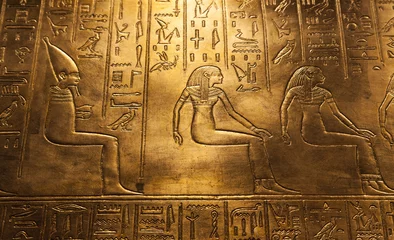 Afwasbaar Fotobehang Egypte Egyptische hiërogliefen