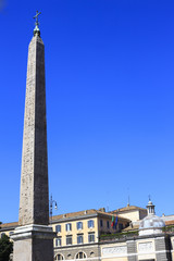 Fototapeta premium The egyptian obelisk in Piazza San Giovanni