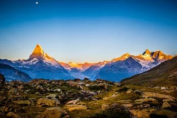 Deurstickers Matterhorn Matterhorn sunkiss