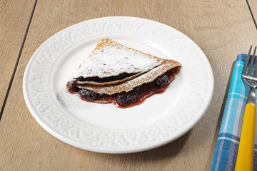 pancake con marmellata di ciliege