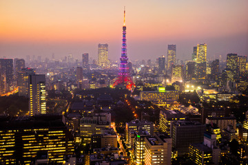 Tokyo Tower, Tokyo, Japan.