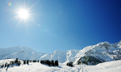 Fototapeta premium winter mountains