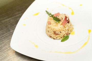 Risotto al bacon