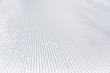 Prepared snowcat track