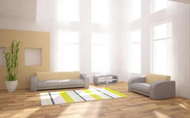 modern 3d interior design
