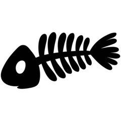 Fish Bone Silhouette