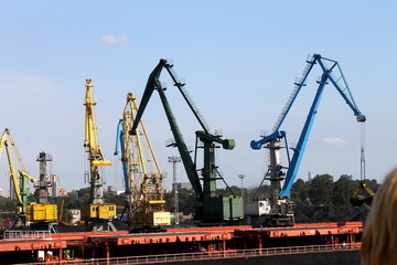 Fototapeta na wymiar Riga seaport
