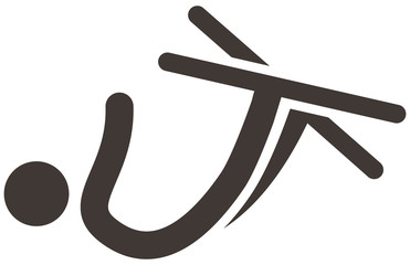 Winter sport icon - freestyle