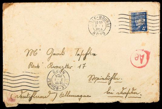 Vintage French mailing envelope