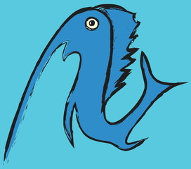 Atlantic sailfish cartoon
