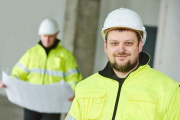 Construction builder worker at site