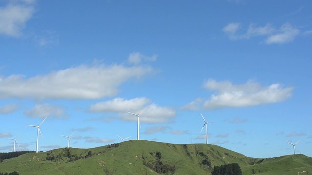 Te Apiti Wind Farm in Palmerston North, New Zealand