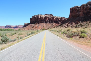 Utah road to Canyonlands National Park
